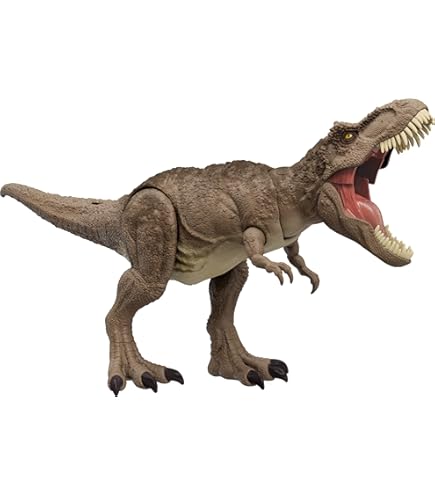 Jurassic World Tyrannosaurus Rex フィギュア Amazon.com: Mattel Jurassic World Dominion Thrash 'N Devour