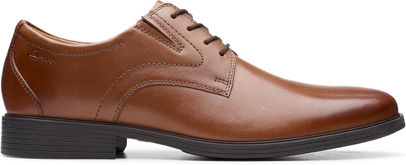 Herren Whiddon Plain Oxford-Schuh, Dunkelbraunes Leder, 42 EU