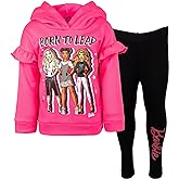Barbie Girls Fleece Hoodie and Leggings Outfit Set Toddler to Big Kid Sizes (2T - 18-20)