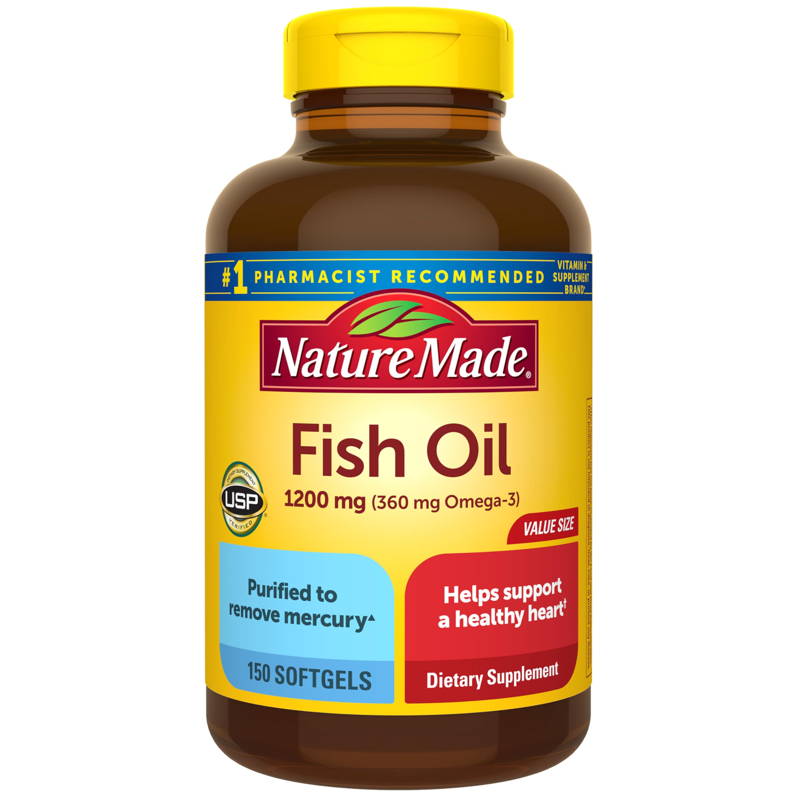 Fish Oil 1200 mg 360 mg Omega-3