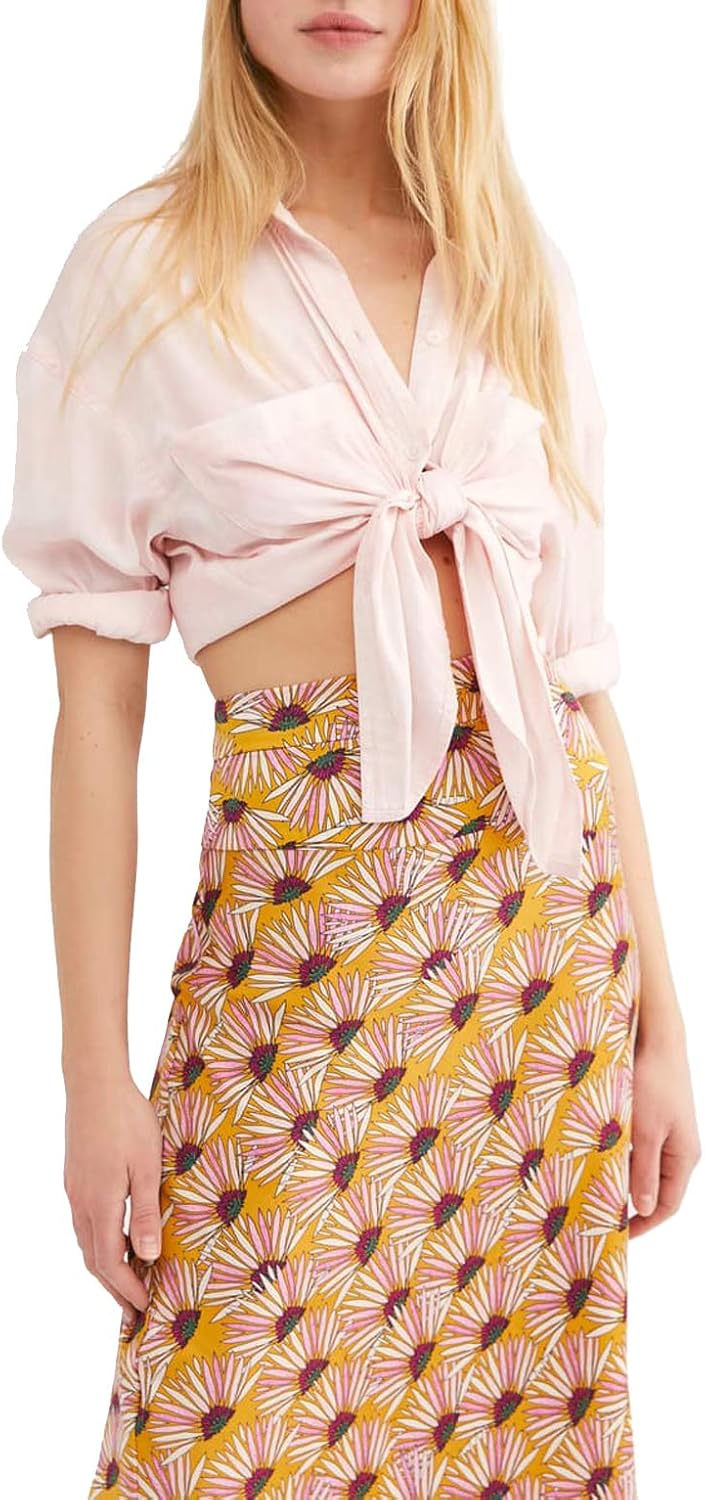 normani bias printed skirt