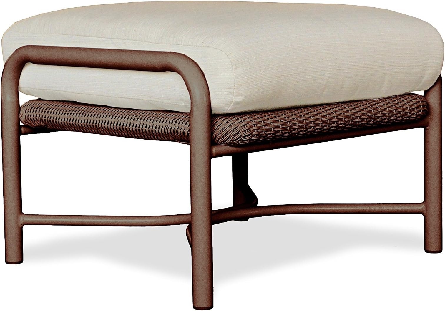 Lloyd Flanders 72217-070-723 Freeport Collection Ottoman in Chocolate Loom Finish, Woodgrain Ash