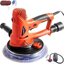 Mophorn Drywall Sander 710W, Electric Drywall Sander with Automatic Vacuum System and LED Light,Variable Speed 1200-2500RPM,Handheld Drywall Sander