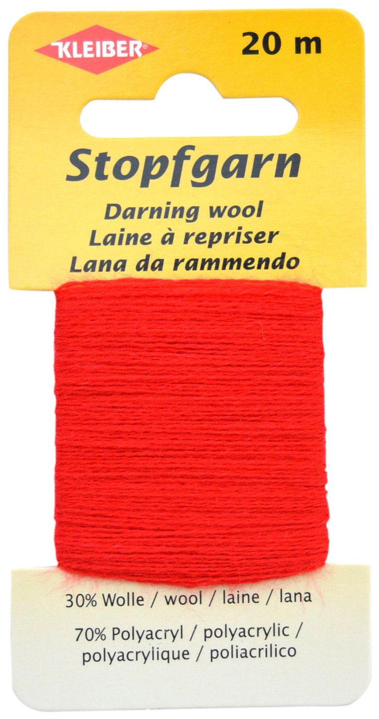 Kleiber 20 m Darning Wool, Red