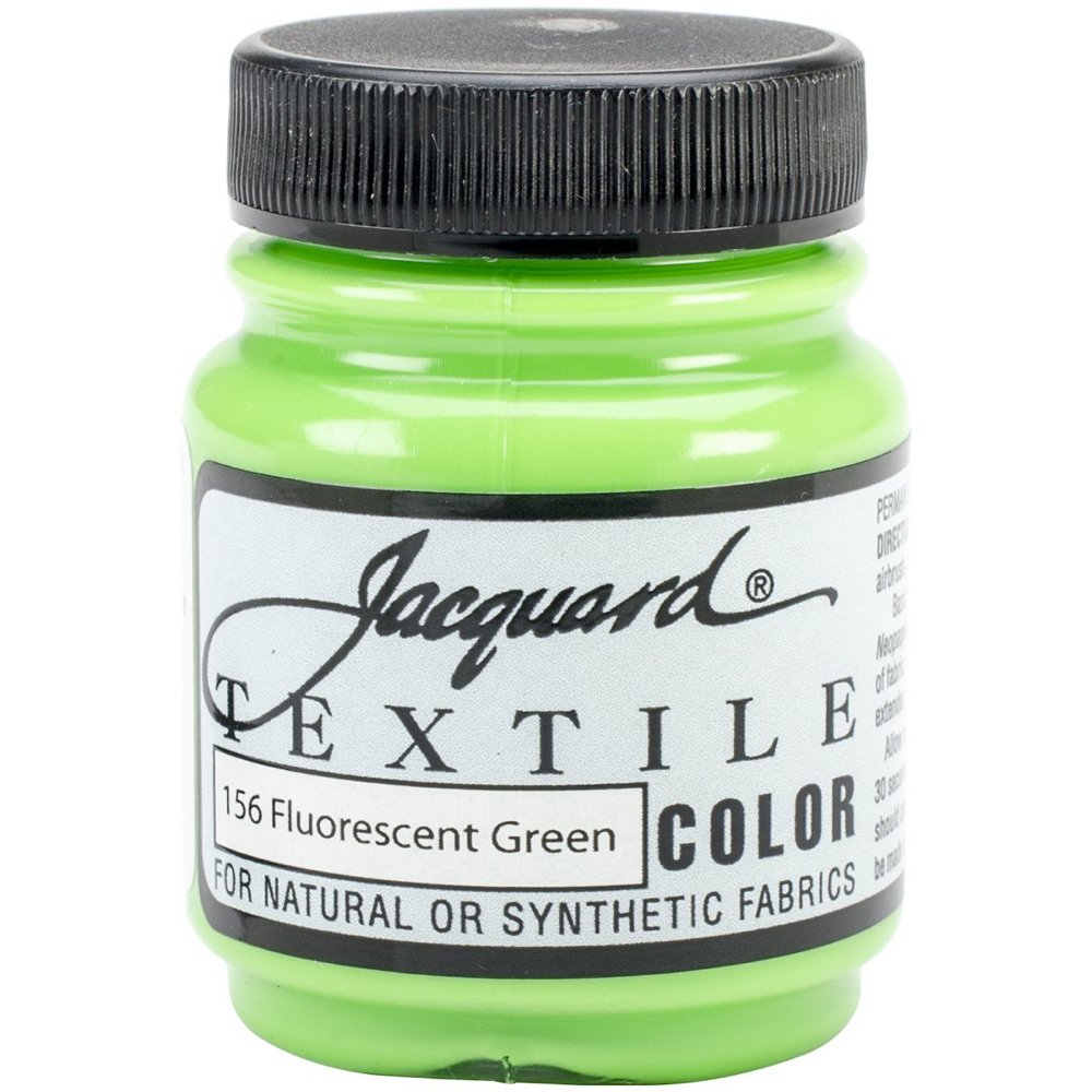Jacquard Products Fluor Green -Textile Color Paint, Acrylic, Multicolour