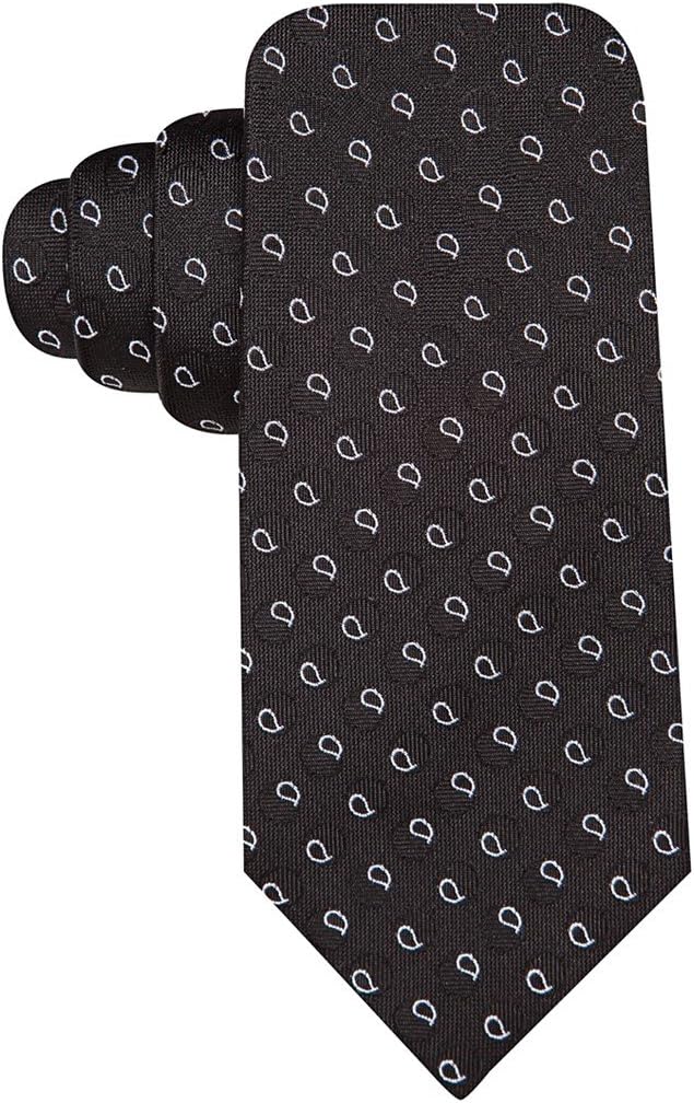Ryan Seacrest Distinction Co-Host Pine Slim Tie, Black, OS