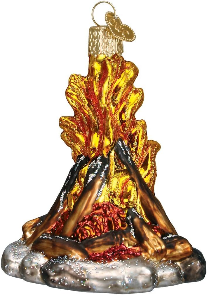 Ornaments - Old World Christmas Ornaments: Camping Outdoor Collection Glass Blown Ornaments for Christmas Tree, Campfire