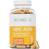 Inflamazol Uric Acid Cleanse – Premium Uric Acid Flush with Tart Cherry, Turmeric & Celery Seed for Joint & Uric Acid Support – Joint Supplements for Men & Women – 120 Capsules