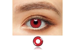 LIBRUVER Colored Contact Tweezer Inserter Set for Party With Portable Lenses Remover Suction Stick Set Shine Red