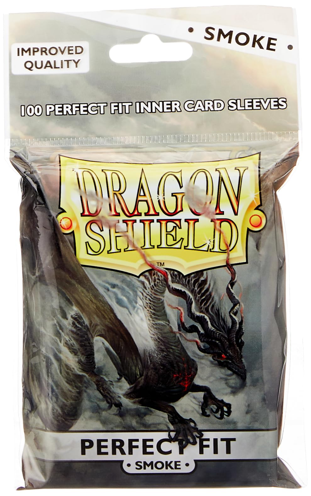 Arcane Tinman ART13023 AT-13023 Dragon Shield-Perfect Fit Standard Sleeves 100pk-Smoke, Smoke, One Size