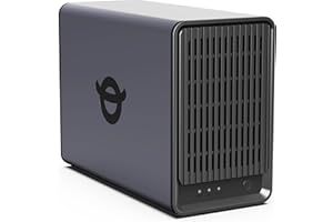 Yxk Zero1 2-Bay Desktop NAS, Quad-Core CPU, User-Friendly Home NAS Storage, Secure File Management & Remote Access, AI Album,