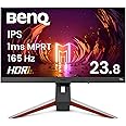 BenQ MOBIUZ EX240 Gaming Monitor 24" FHD 1080p 165Hz 1ms | IPS | HDRi | sRGB | Color Optimizer | Black eQualizer | Freesync | Eye-Care | Height, Swivel & Tilt | DisplayPort | HDMI | Built-In Speakers