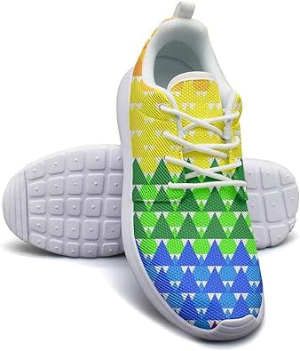 rainbow bottom shoes