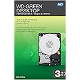 WD Green Desktop 3TB SATA 6.0 GB/s 3.5-Inch Internal Desktop Hard Drive Retail Kit