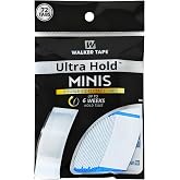 Walker Tape Ultra Hold Mini Tabs, Double Sided Wig Tape Tabs for Lace Systems and Tape in Hair Extensions Human Hair, Strong Long Lasting Hairpiece Tape for Replacement and Secure Bonding, 72 Pieces