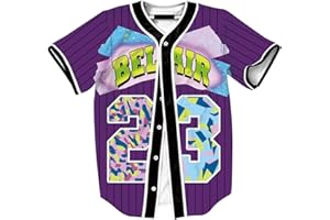 HOPSHION 90s Bel Air Baseball Jersey for Women