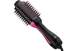 REVLON Blow Hair Dryer Brush One-Step Hot Air Brush and Volumizer, Oval Brush for Blow Drying, 4 in 1 Styling Tools for Women