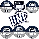 Desert Cactus University of North Florida Sticker UNF Ospreys Vinyl Decals Laptop Water Bottle Car Scrapbook (Round Family)