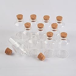 22ml Transparent Glass Bottles Cork Empty Glass