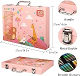 KINSPORY 150 PCS Kids Art Set Deluxe Painting Art Box for Teens Boys Girls view 2