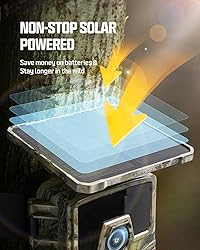 CEYOMUR 4K Solar Trail Camera, 60MP WiFi 6 Trail