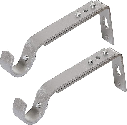 Amazon Com Turquoize Adjustable Curtain Rod Brackets Set Of 2