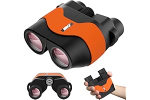 IBQ Binoculars for Adults,15X36 Compact Binocular for Bird Watching,BAK4 Prism FMC Lens,IPX7 Waterproof Binoculars for Kids,Easy Focus Binoculars Outdoor Sport,Hunting,Theater and Concerts(Orange)