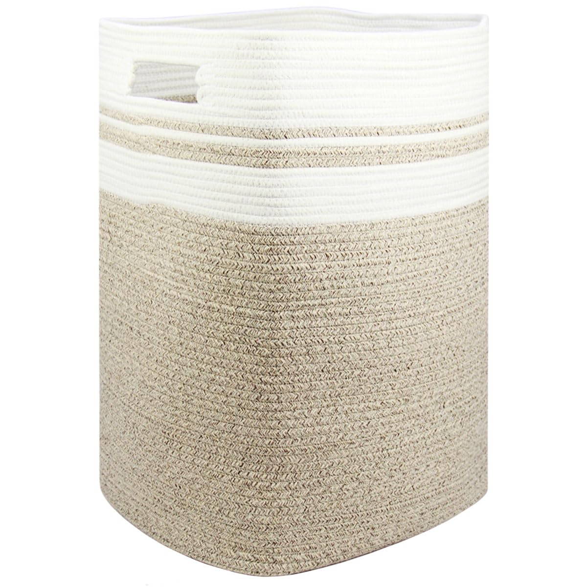 Casaphoria Laundry Hamper Laundry Basket Laundry Bin Blanket Basket,Storage Basket for Pillows,Hampers for Bedroom,Woven Basket,Baskets for Storage Baskets for Organizing-16x13x22in-Light Brown