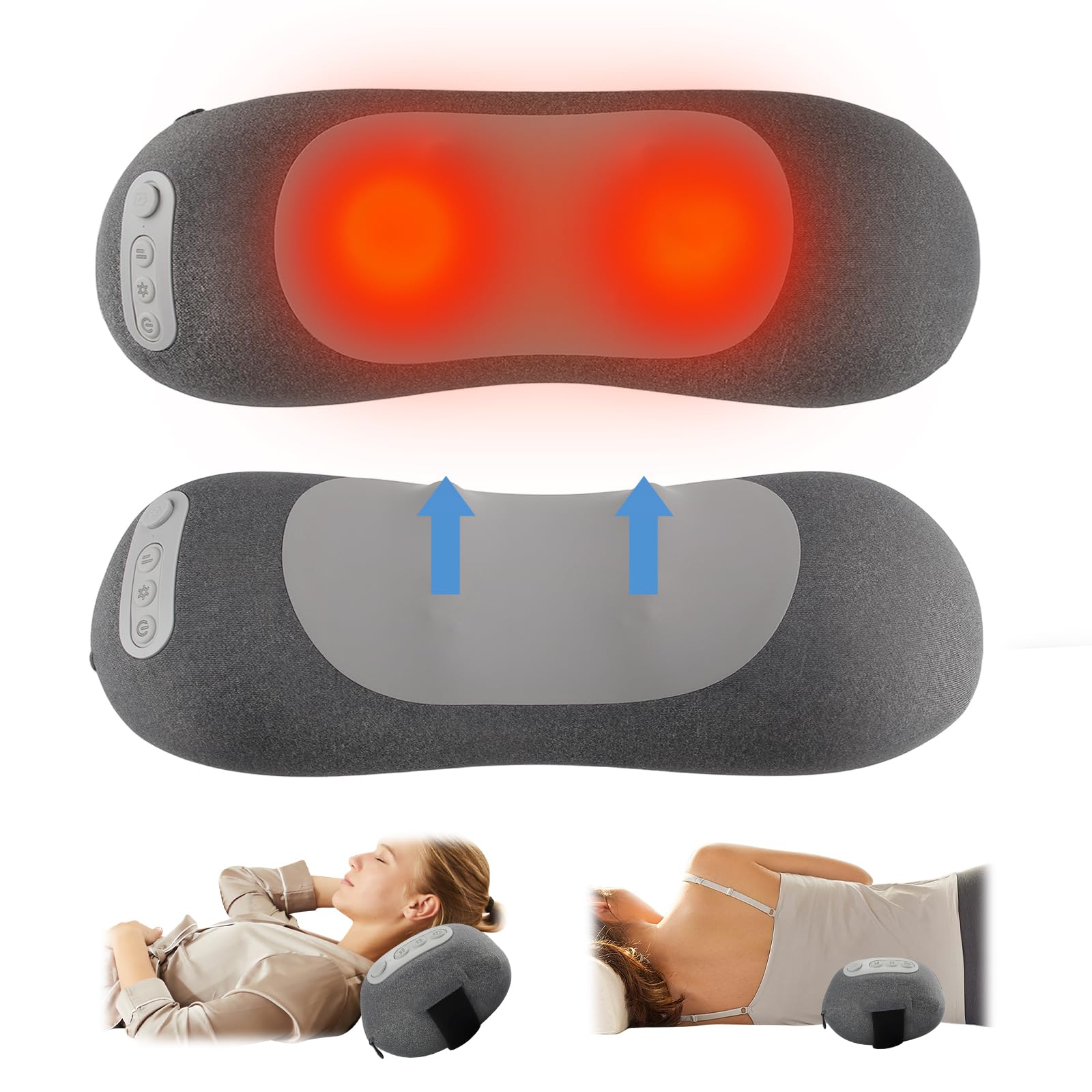 Photo 1 of Smooth Spine Triple Fusion Back Massager- Lumbar Support Pillow-Lower Back Massager-Smooth Spine-Sciatica Massager-Portable for Bed, Chair