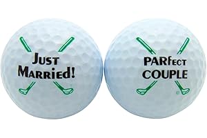 WESTMAN WORKS Just Married Newleywed Golf Balls Gift Boxed Two Ball Set