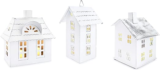 miniature tin houses