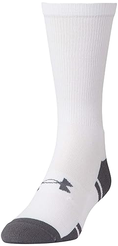 Under Armour Adult Resistor Crew Socks, Multipairs White