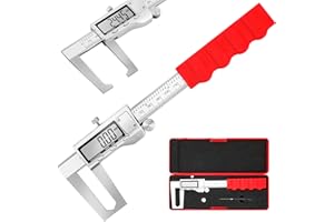 Mxmoonfree Digtal Caliper Disc Brake Rotor Micrometer Digital Caliper Measuring Tool for Disc Brake, Digital Calipers 6 inch with LCD Display, Unit Conversion, Storage Case, Extra Battery