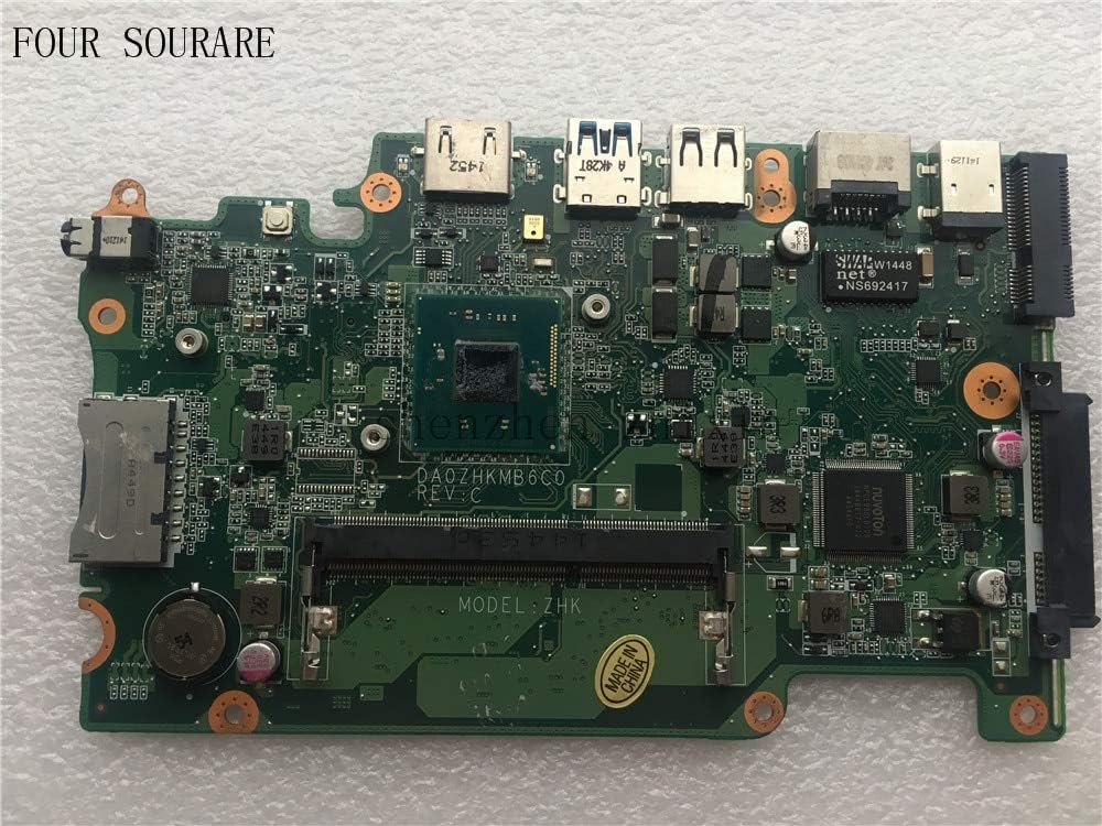 YOUKITTY Four sourare for ACER Aspire ES1-111 E3-112 V3-112P Laptop Motherboard NBMRL11001 DA0ZHKMB6C0 ZHK Mainboard with CPU Test Good