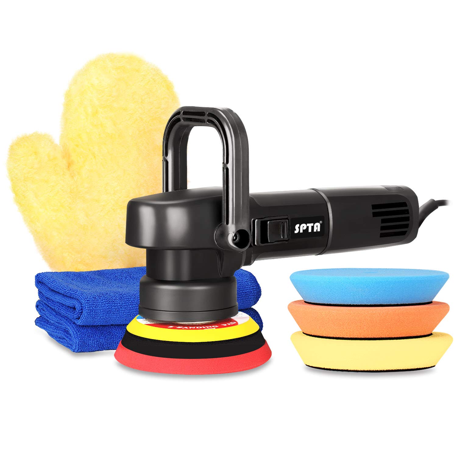 inch polisher car 5 Variable Inch 8mm/780W SPTA Polisher Speed 6 Orbital 5