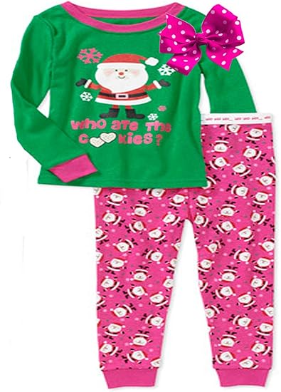 Amazon.com: Holiday Christmas Pajamas &quot;Who Ate the Cookies, &quot; Color