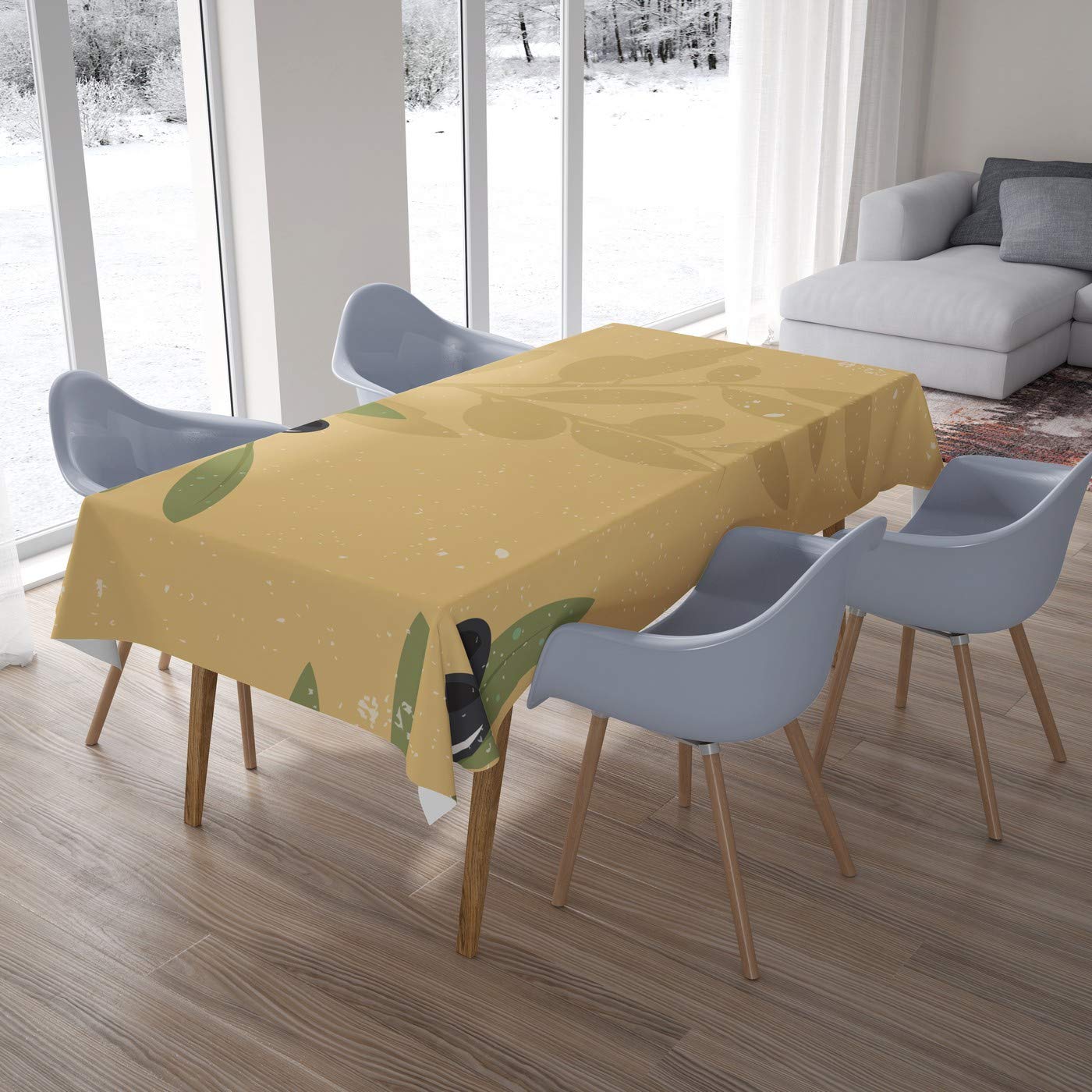 Bonamaison Kitchen Decoration, Tablecloth, 140cm x 200cm - Designed and Manufactured in Turkey
