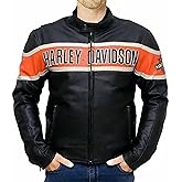 JACKETHUB The Black Harley Biker Victoria Lane Jacket For Men’s – Davidson Motorcycle Style Leather Jacket