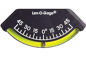 Sun Company 201-F Lev-o-gage Inclinometer | USA-Made Level for Off-Road Vehicle, Jeep, Truck, RV, Camper, Trailer, or Boat