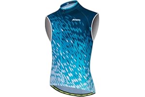 Aogda Cycling Vest for Men Bike Jerseys Team Biking Sleeveless Tops Clothing