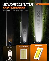 SEALIGHT H4/9003/HB2 Bulbs 38000LM Super