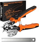 Preciva Leather Hole Puncher Revolving Belt Punching Tool 6 Heads 2.0–4.5mm