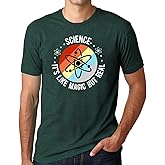 TIEEI Teacher Shirts for Men Science Teacher T-Shirt It's Like Magic But Real Tee Tops