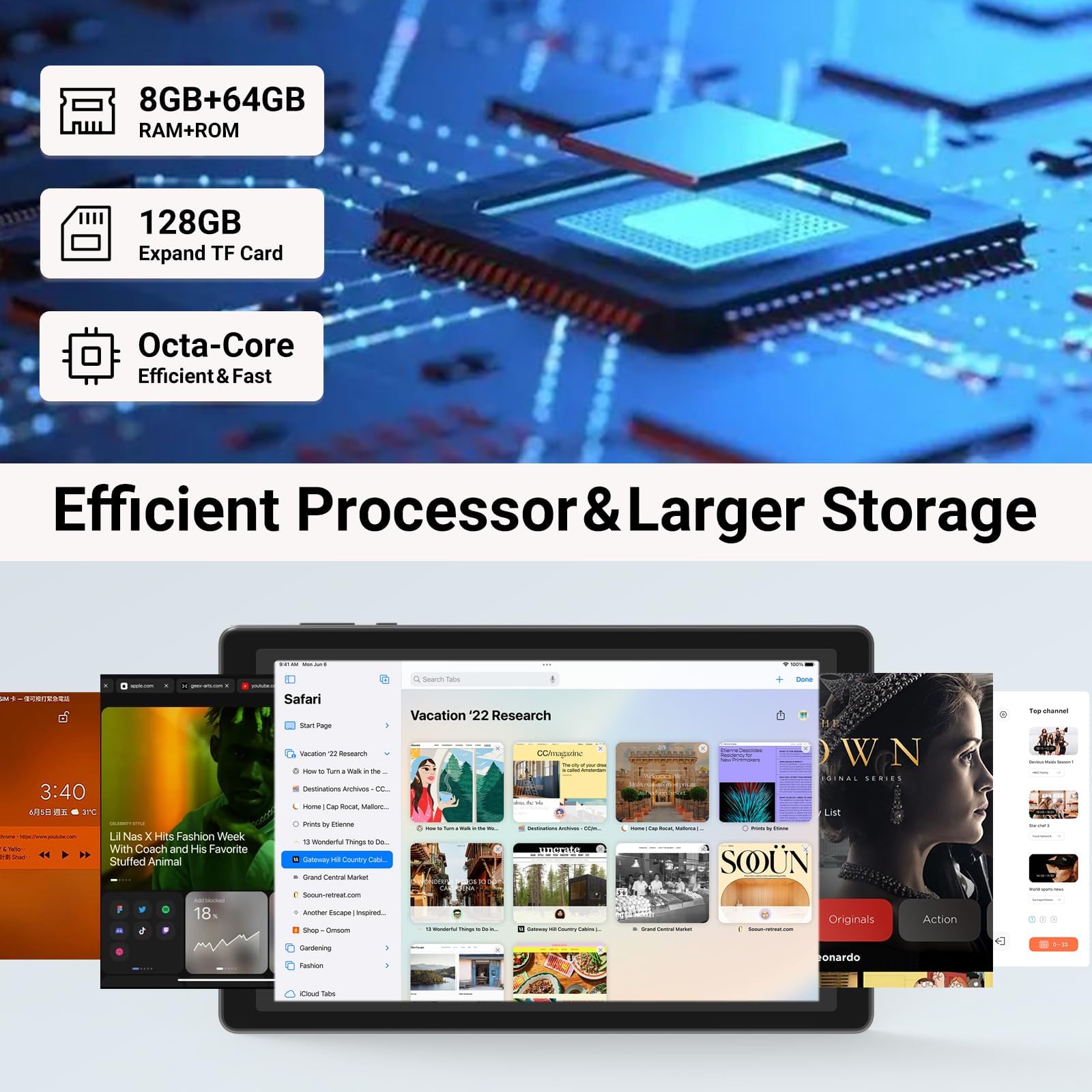 ApoloSign 2025 Android 14 Tablet, 10.1