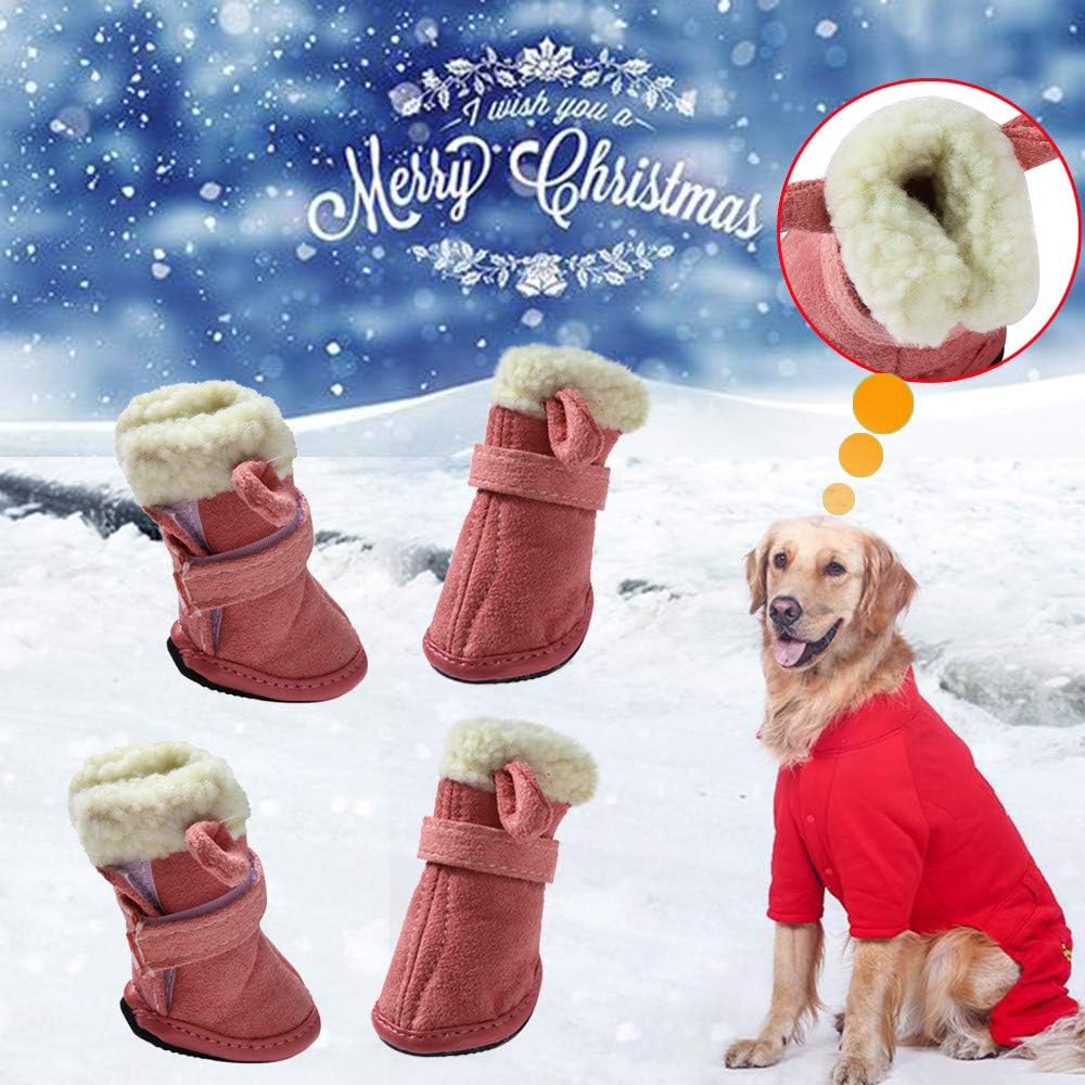 christmas dog booties