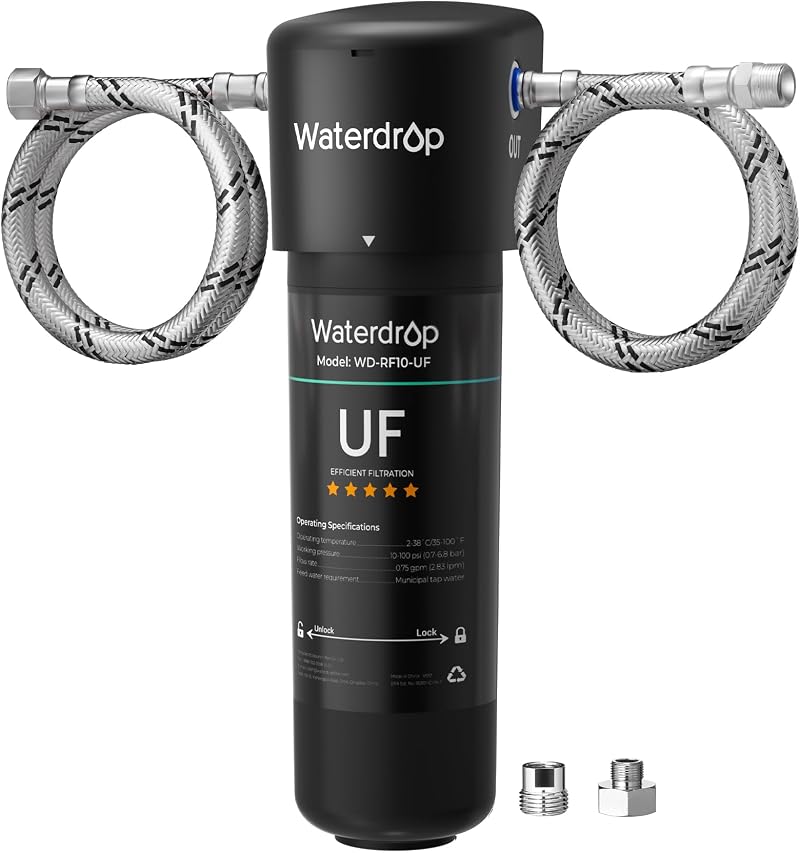Waterdrop 10UA-UF Ultra Filtration Under Sink Water Filter 0.01 μm 30,000L