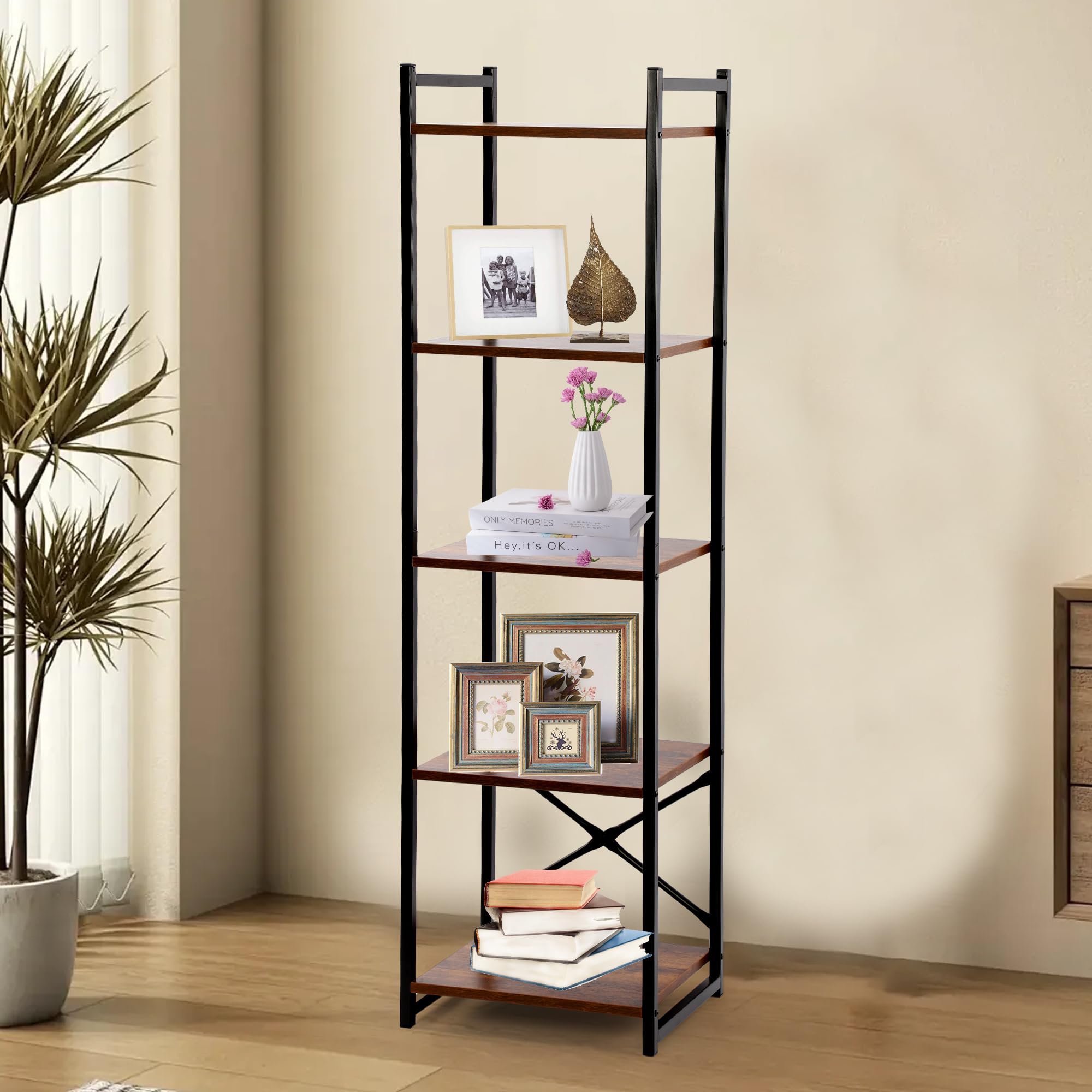 thksbought 5-Layer Bookshelf, Wooden