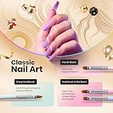 beetles Gel Polish Nail Art Brushes Set Gel Extension Builder Liner Dotting Pen view 3
