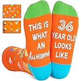 Zmart Birthday Gifts Ideas for Women - Socks for 36 37 38 39 40 Year Old Socks for Woman Man
