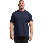 BadRhino Men's Plain Short Sleeve T-Shirt Big &amp; Tall Black